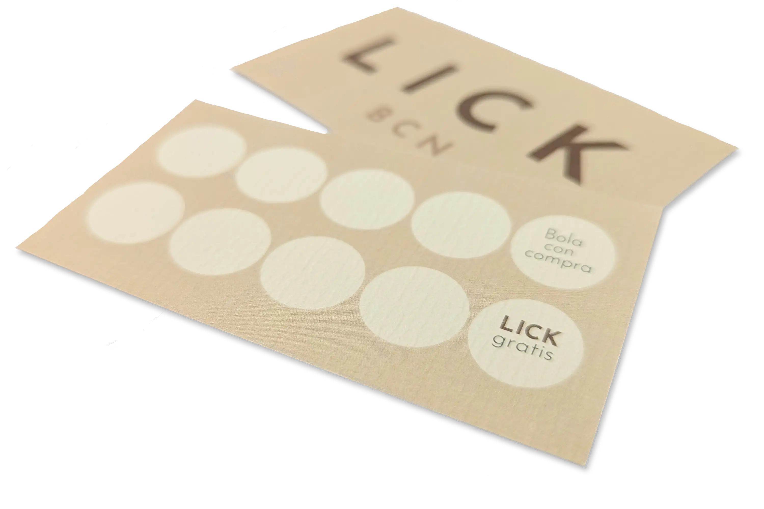 Targeta de fidelitat de LICK Barcelona